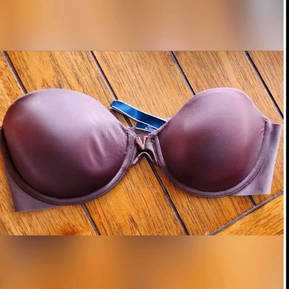 Victoria's Secret Elegant Brown Strapless Bra